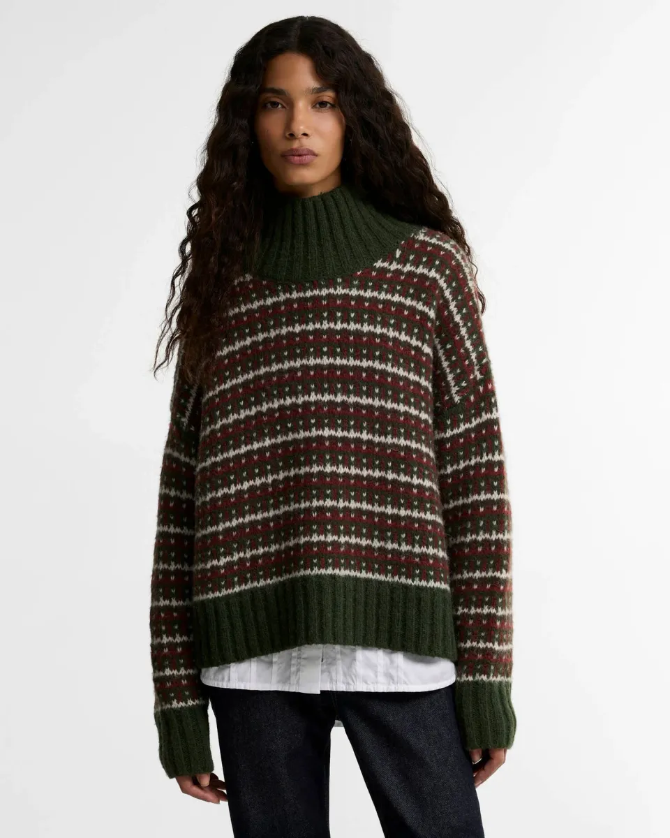Eden Check High-Neck Jumper