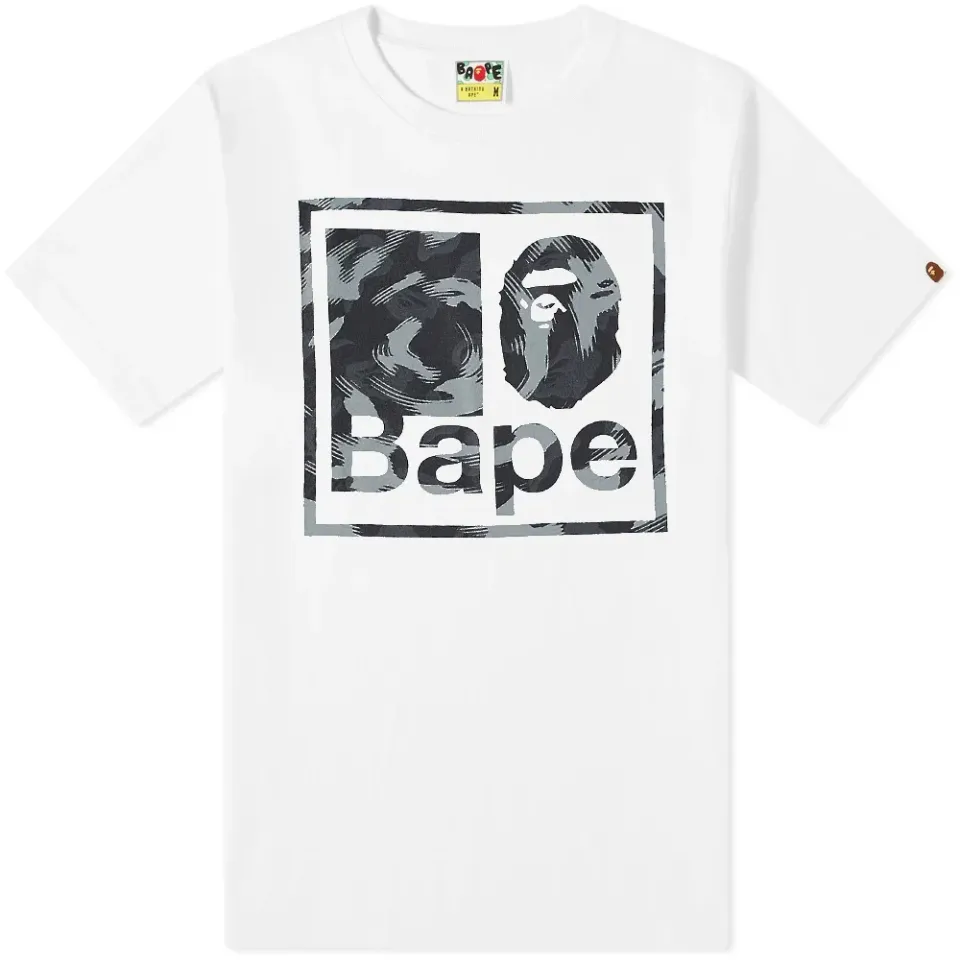 Stroke Camo Bape Quadrangle T-Shirt