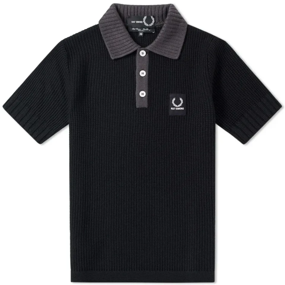 Knitted Patch Logo Polo