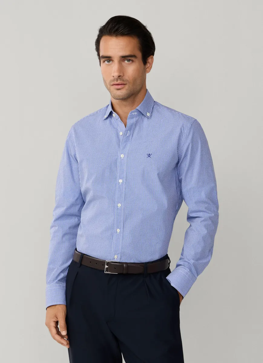 Tailored Fit City Gingham Poplin Shirt