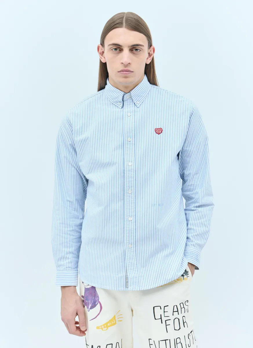 Logo Patch Stripe Shirt