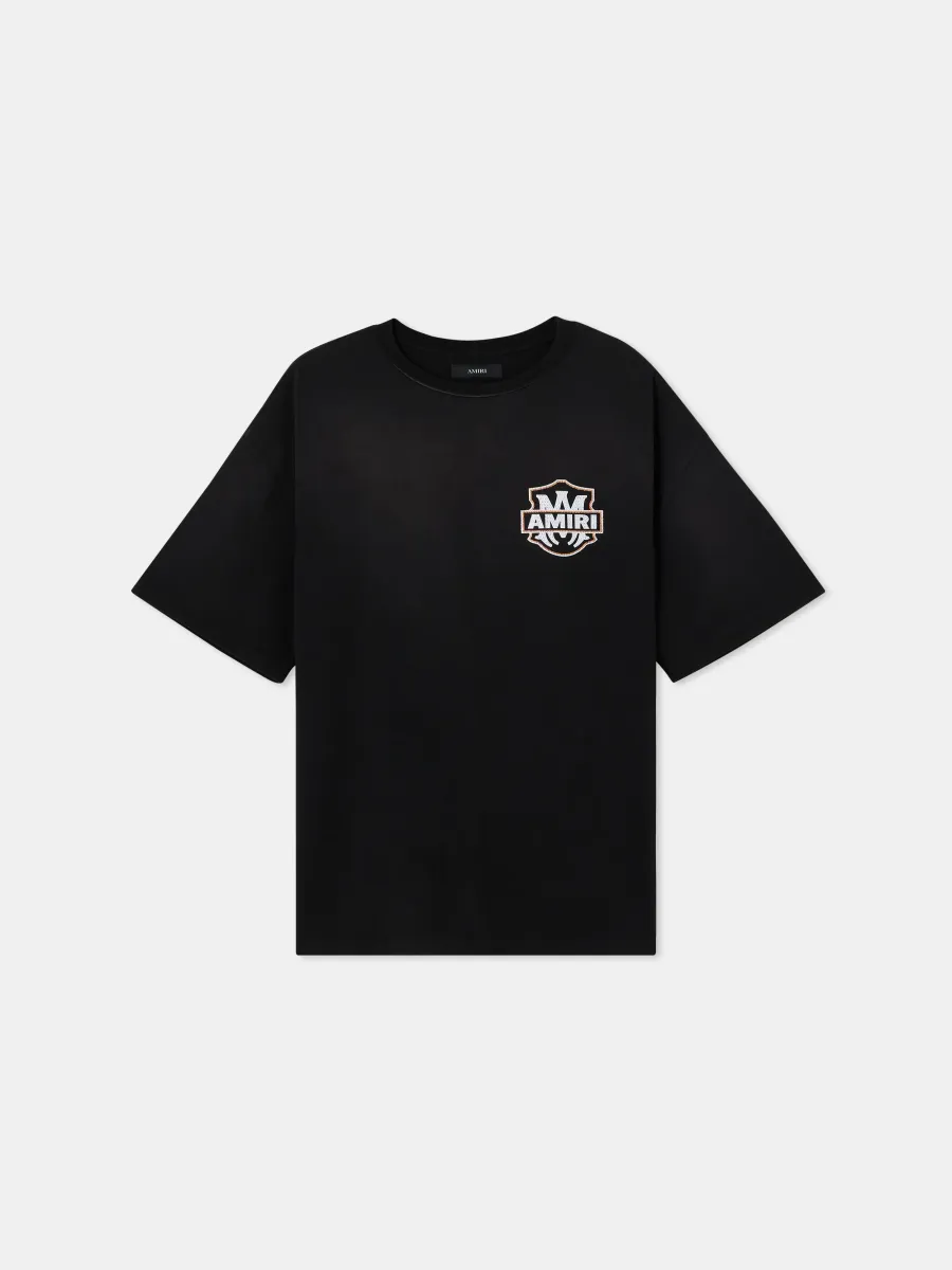 AMERICAN DREAM CRYSTAL OVERSIZED TEE - Black