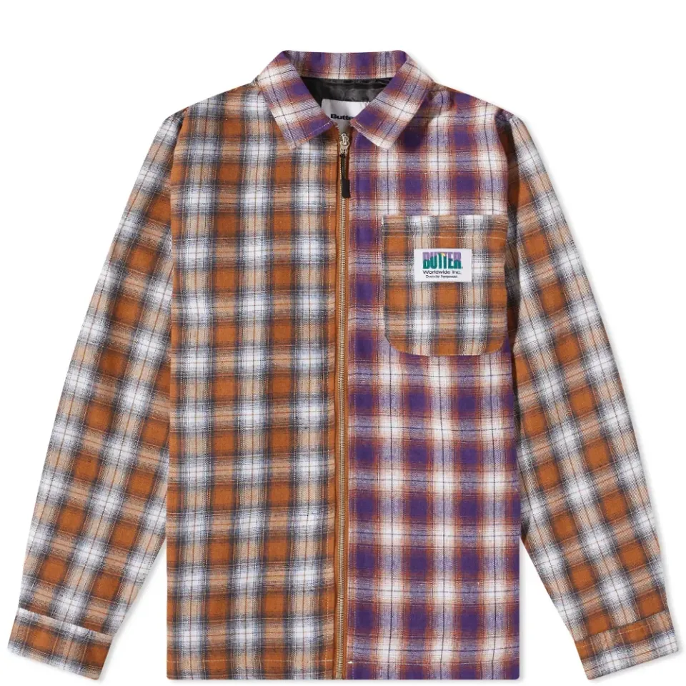 Patchwork Plaid Overshirt