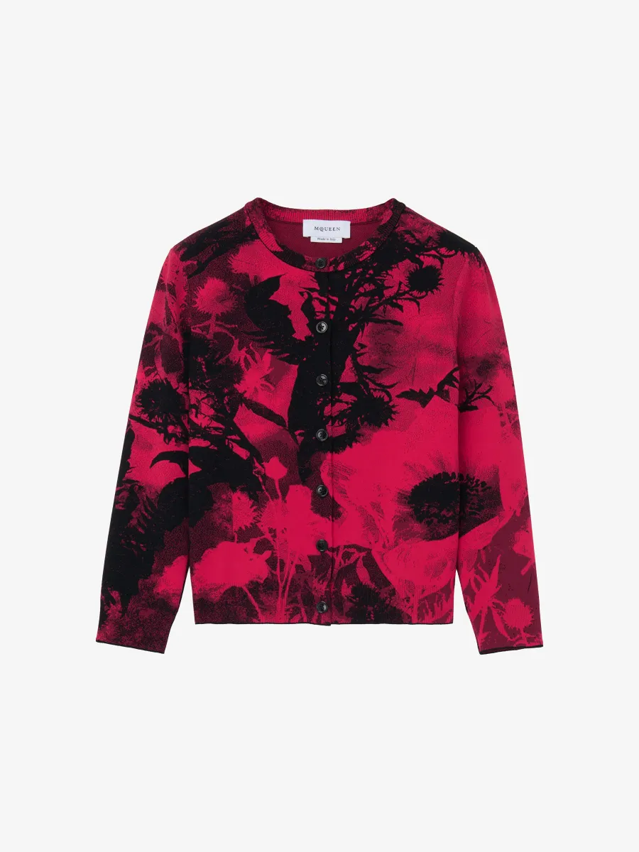 Floral Jacquard Cardigan