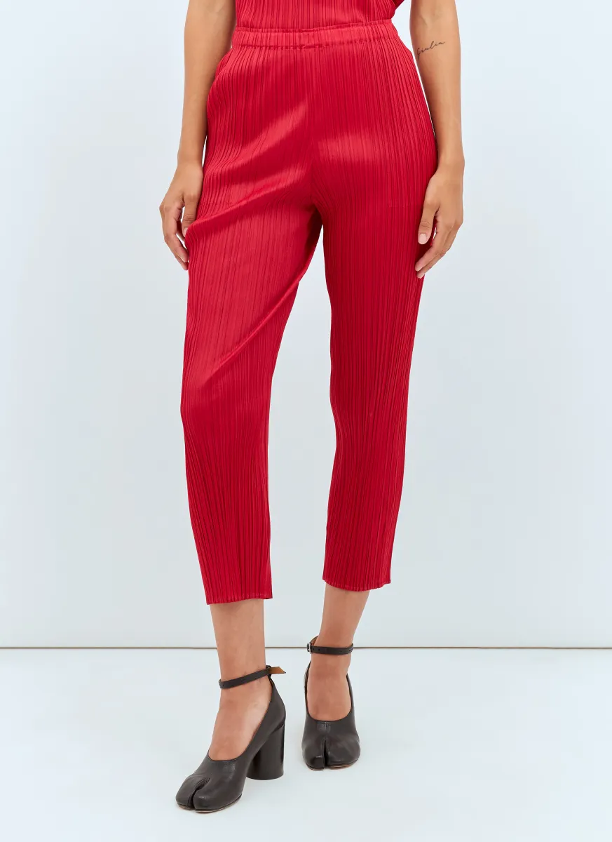 Cropped Pleated Pants