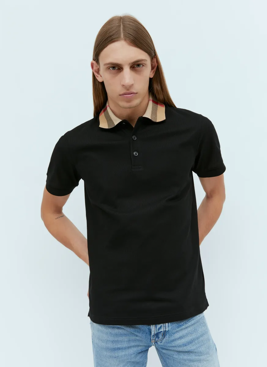Check Collar Polo Shirt
