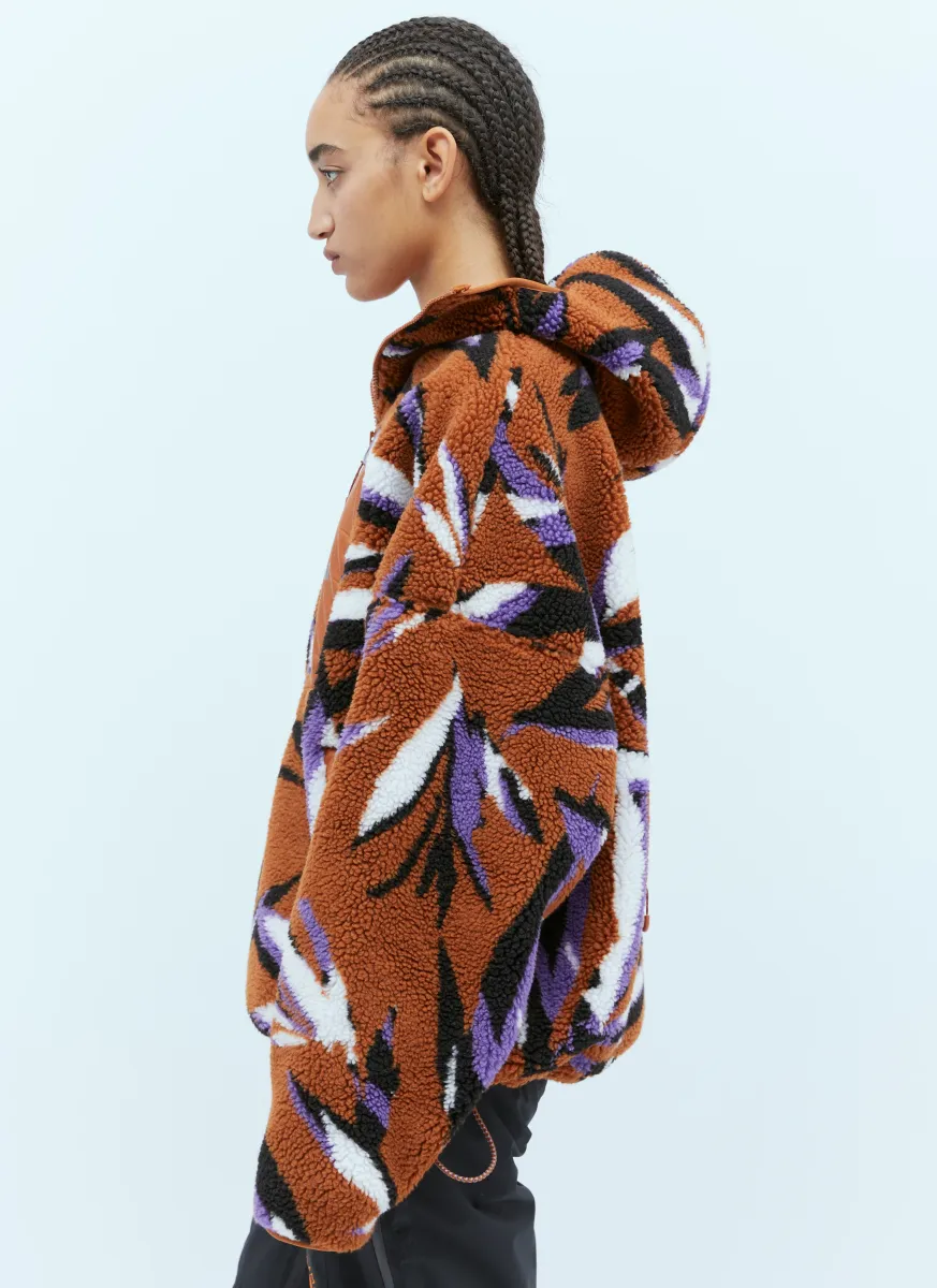 Hooded jacquard Fleece Jacket