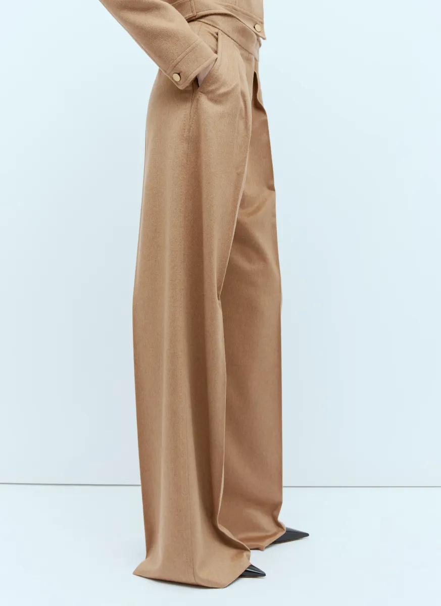 Wide Leg Wool Pants
