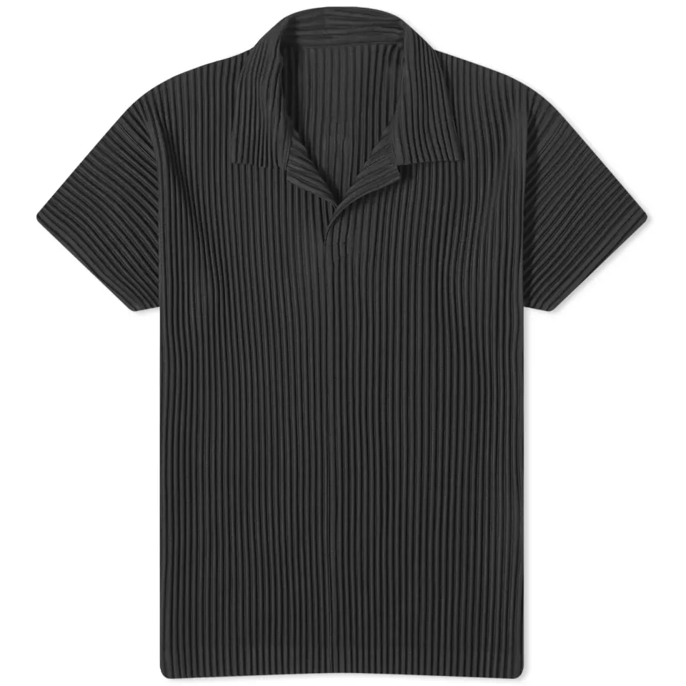 Pleated Polo Shirt