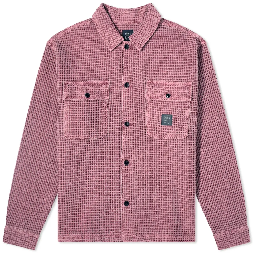 Waffle Snap Front Overshirt