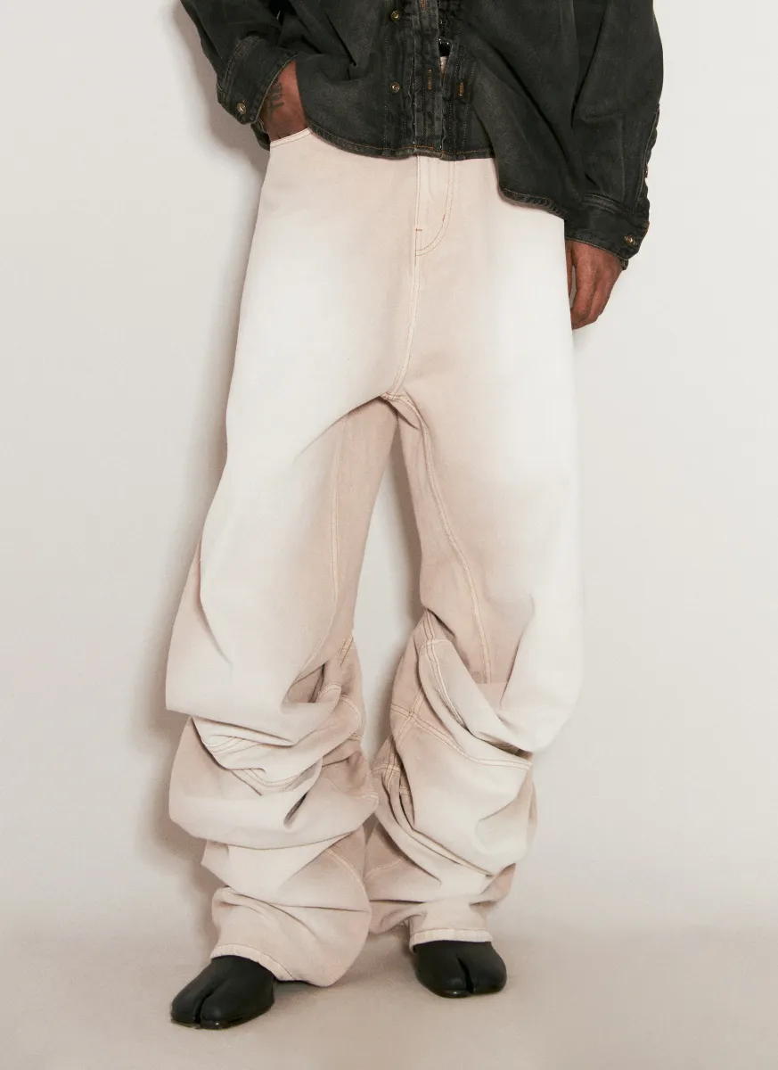 Draped Cuff Jeans