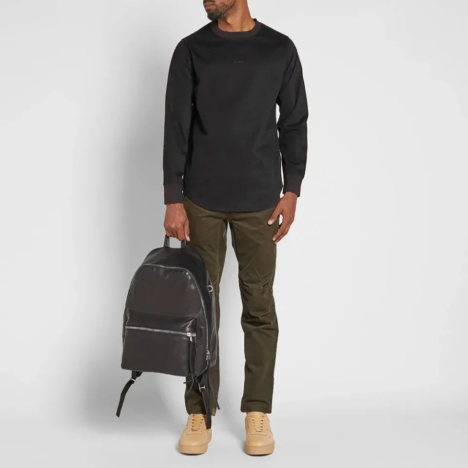 Woven Crew Neck Sweat