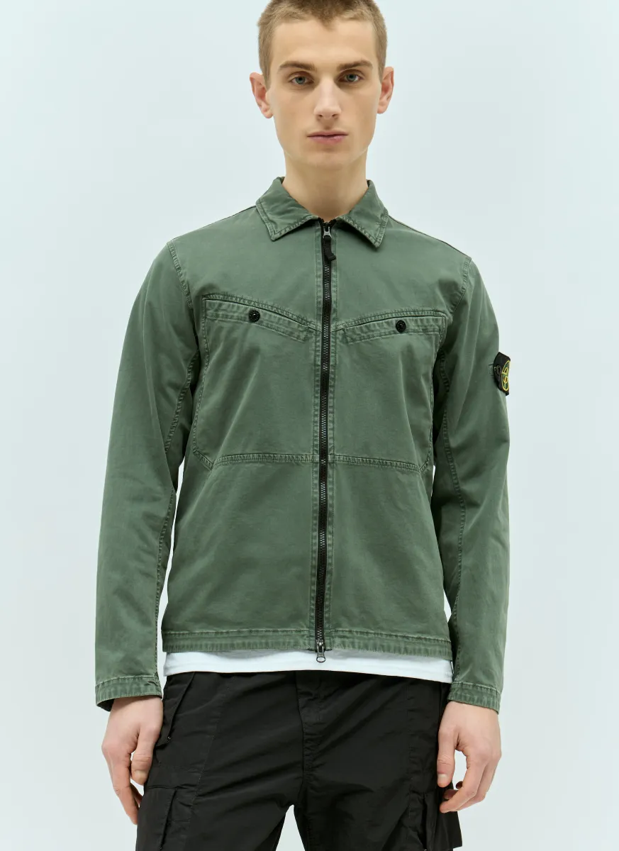 Overshirt With Signature Compass Patch