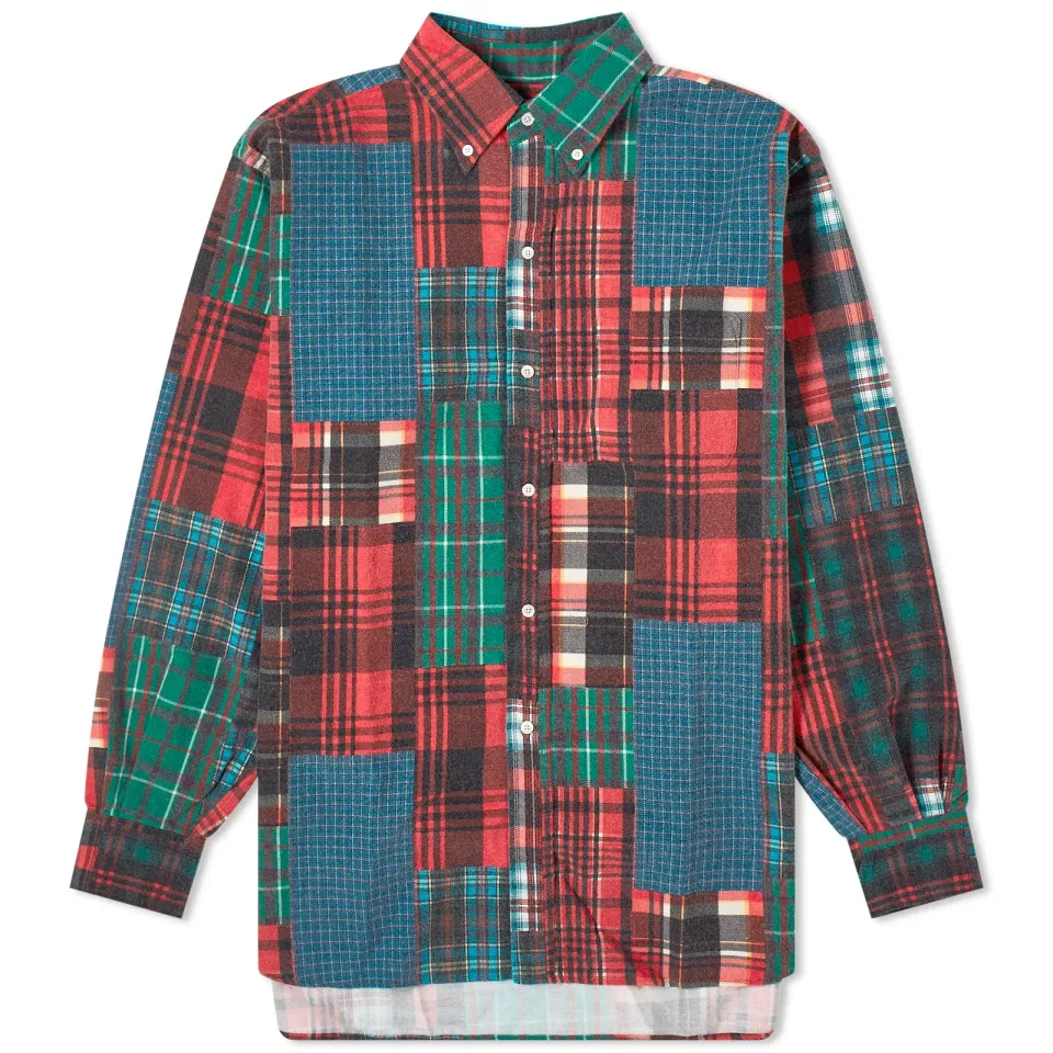 END. x Beams Plus x Clarks Originals 'Ski Club' Patchwork Shirt