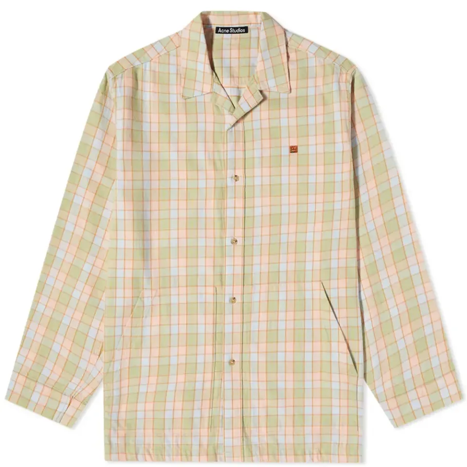 Oseara Flannel Check Face Overshirt
