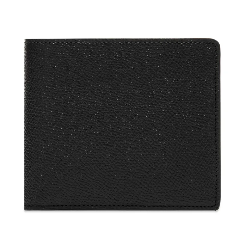 Classic Grain Leather Billfold Coin Wallet