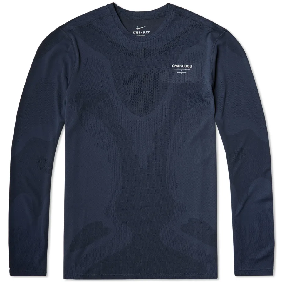 Long Sleeve Dri-Fit Sweat Map Top