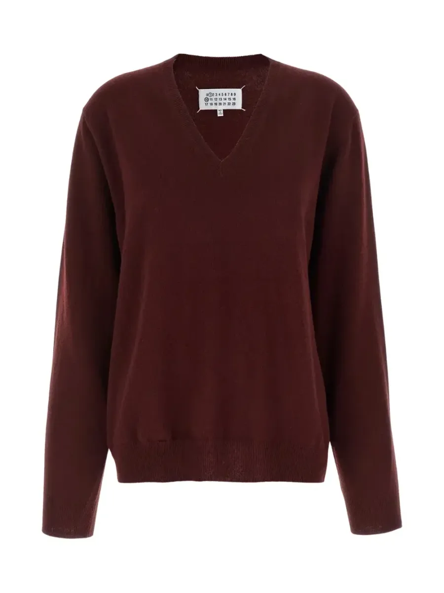 V-Neck Jumper Red
