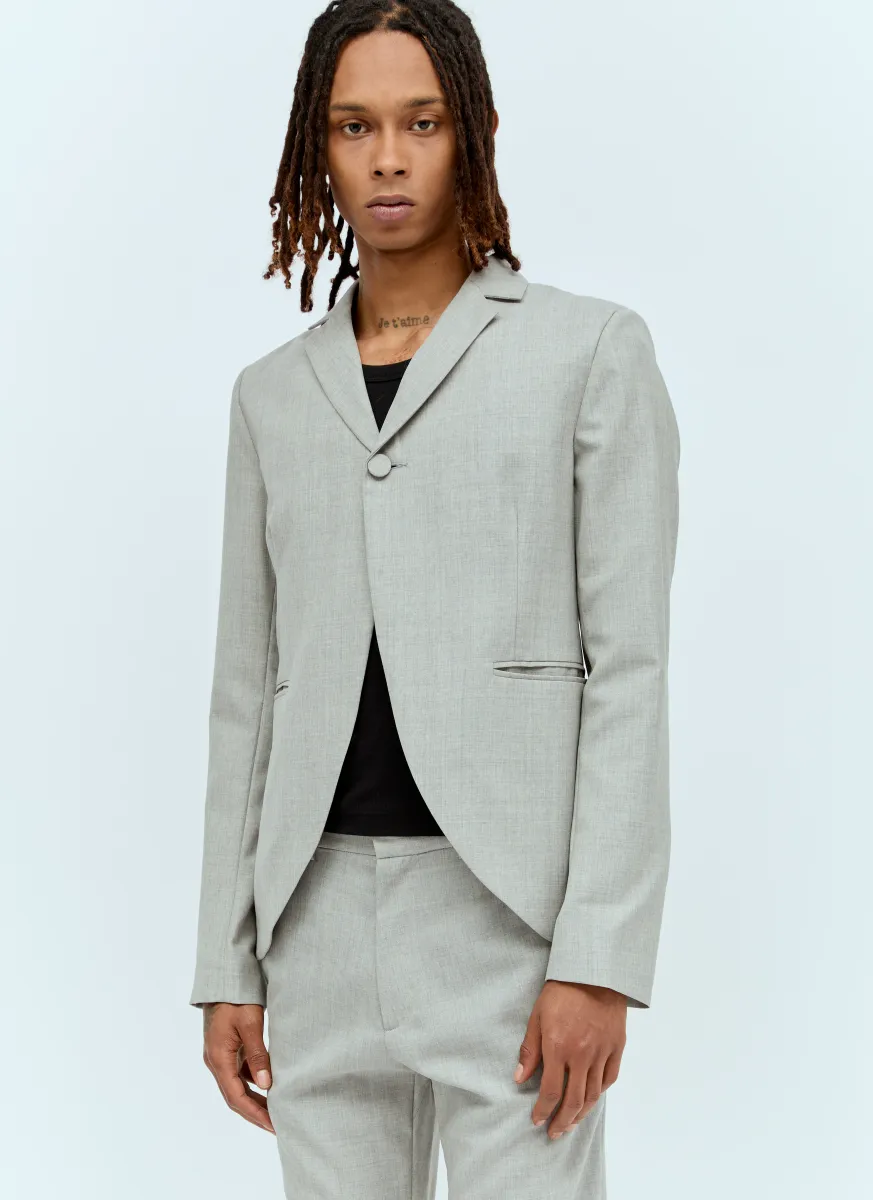 Peplum Cut-Away Blazer