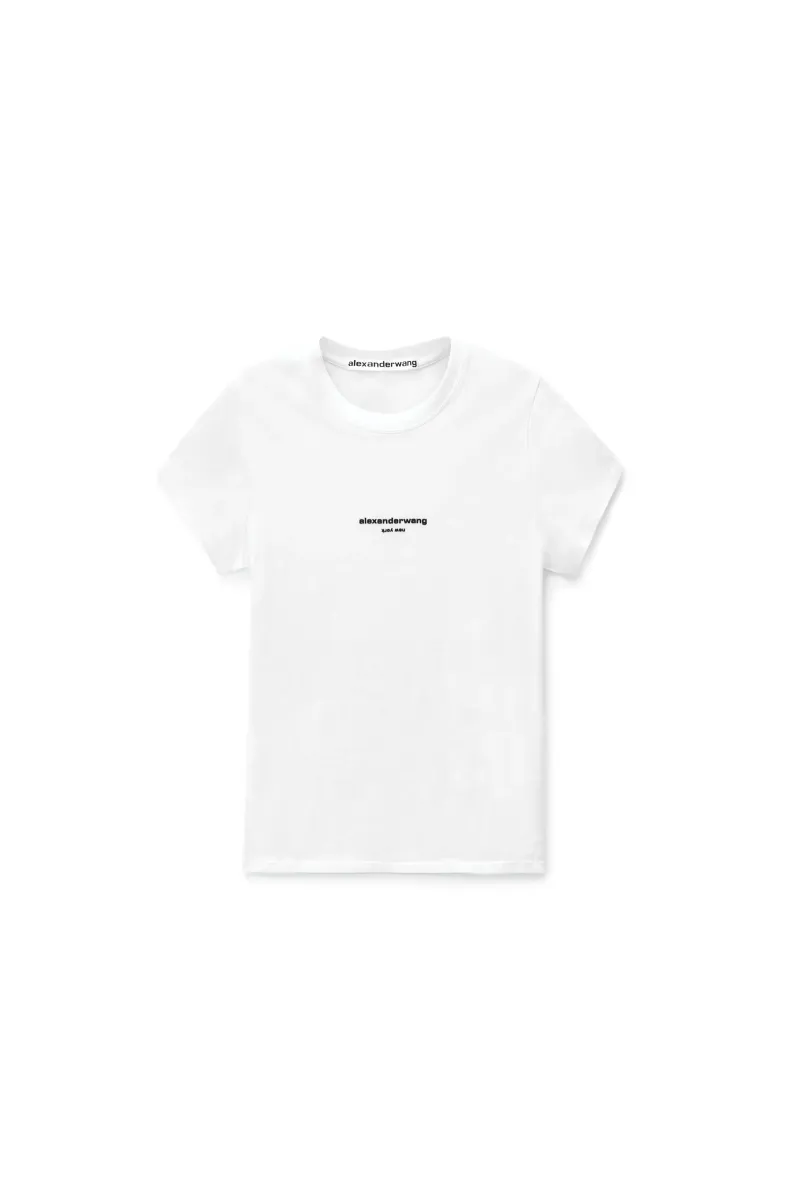 LOGO PRINT FITTED TEE