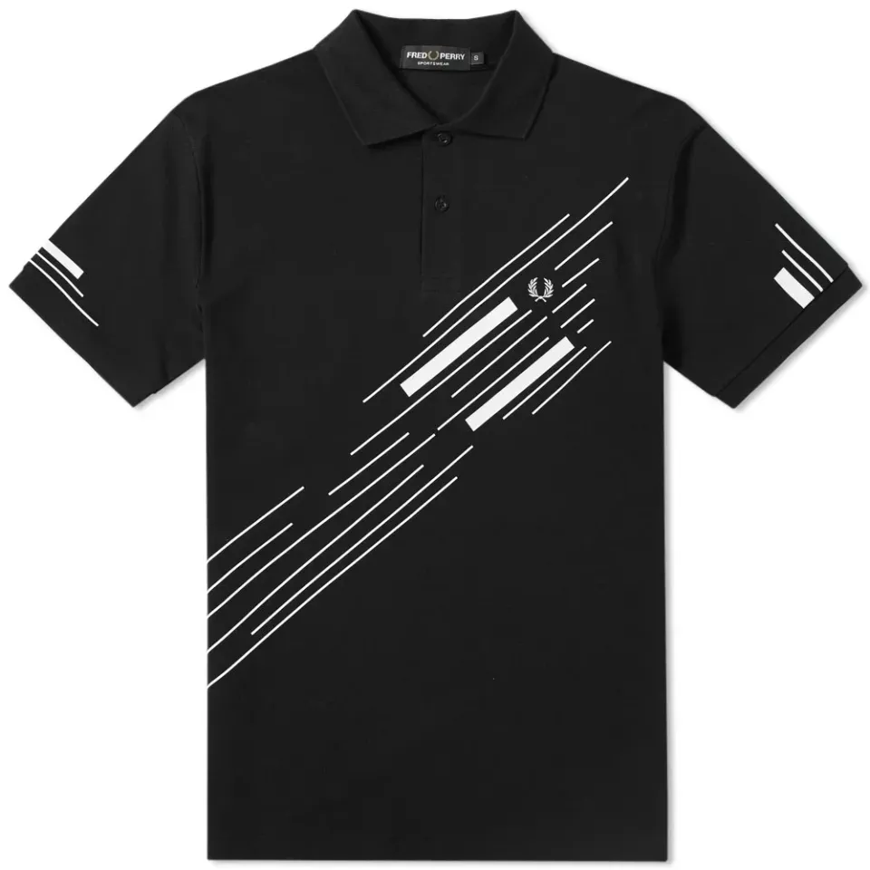 Fred Perry Abstract Graphic Pique Polo