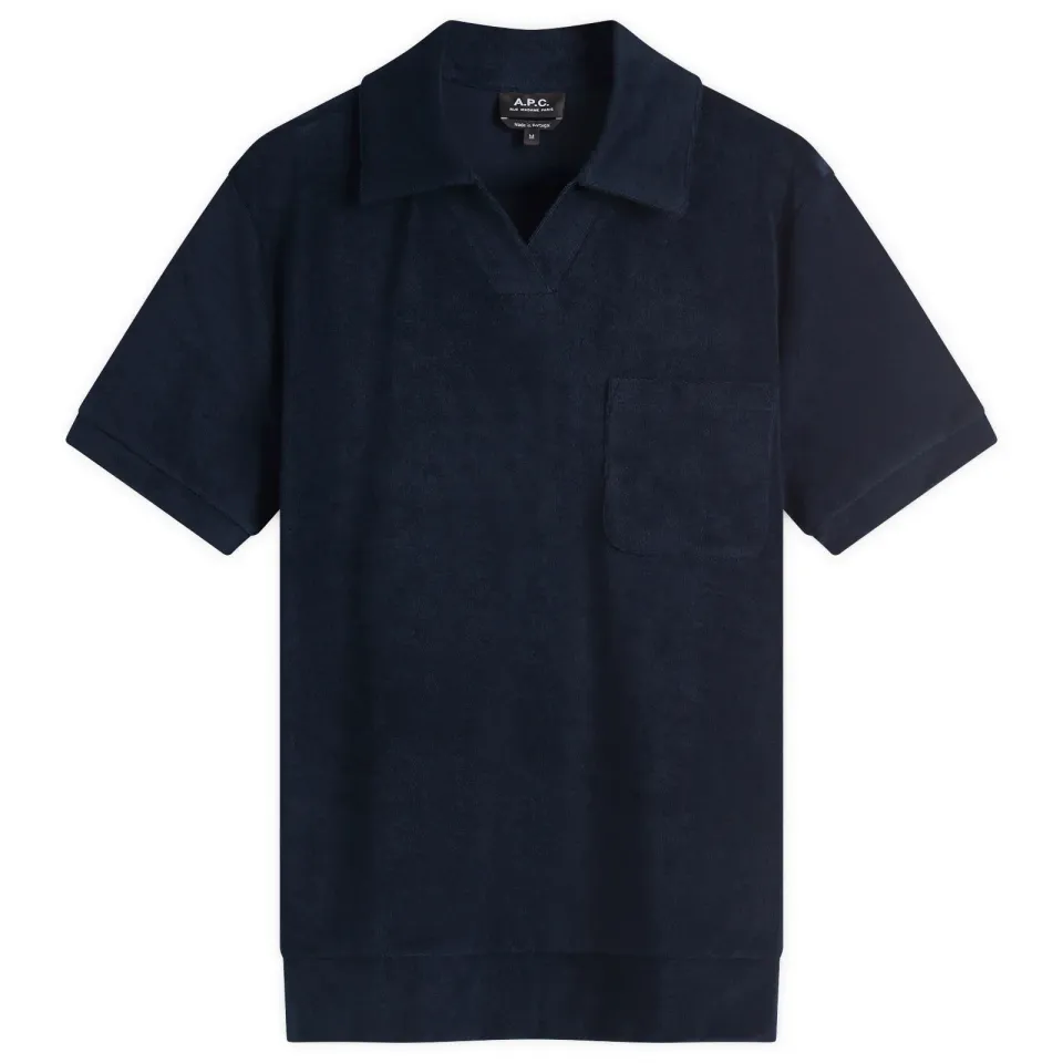 A.P.C. Agustino Sponge Fleece Polo