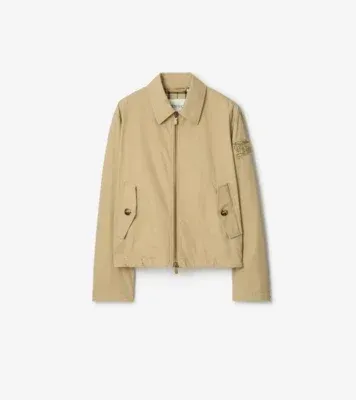 Gabardine Jacket in Dune beige - Men, Cotton Gabardine