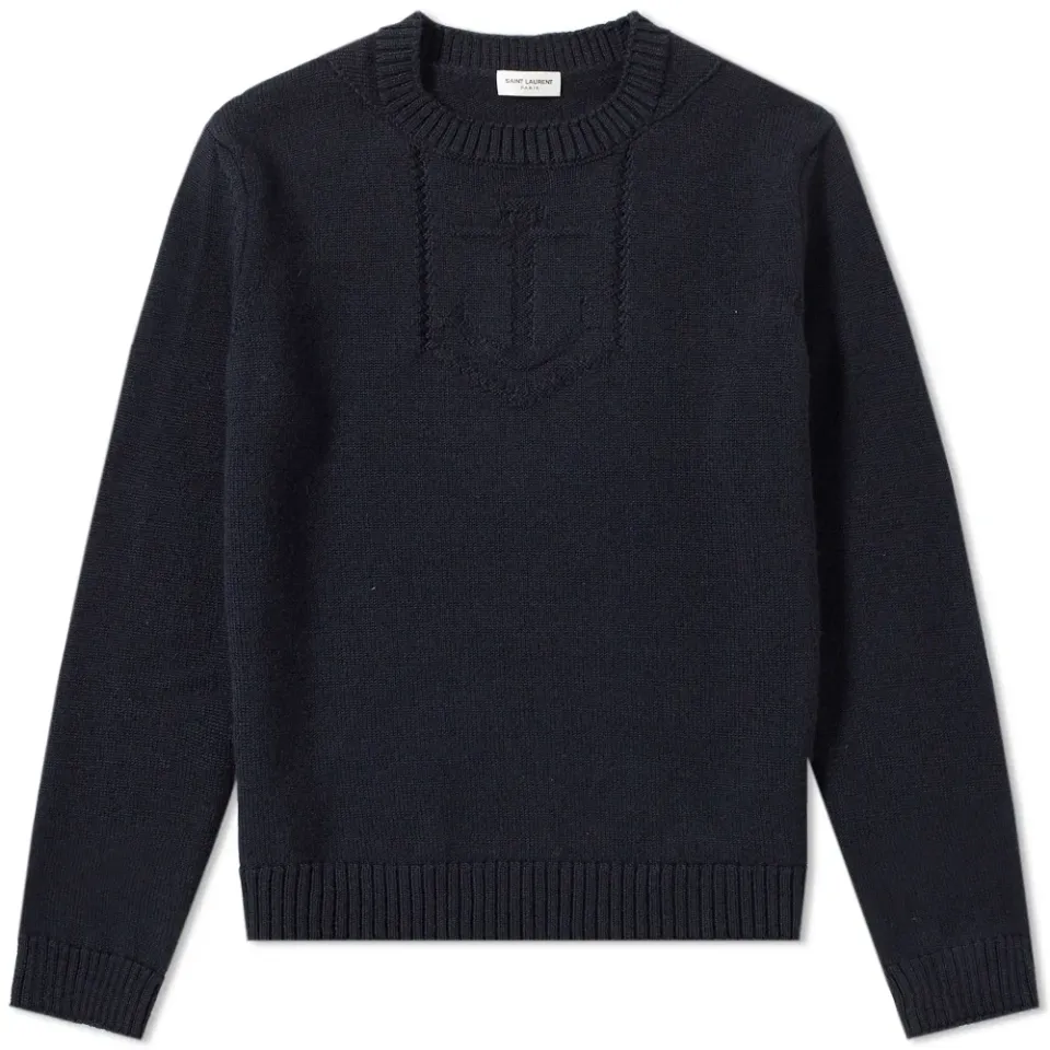 Anchor Pattern Crew Knit