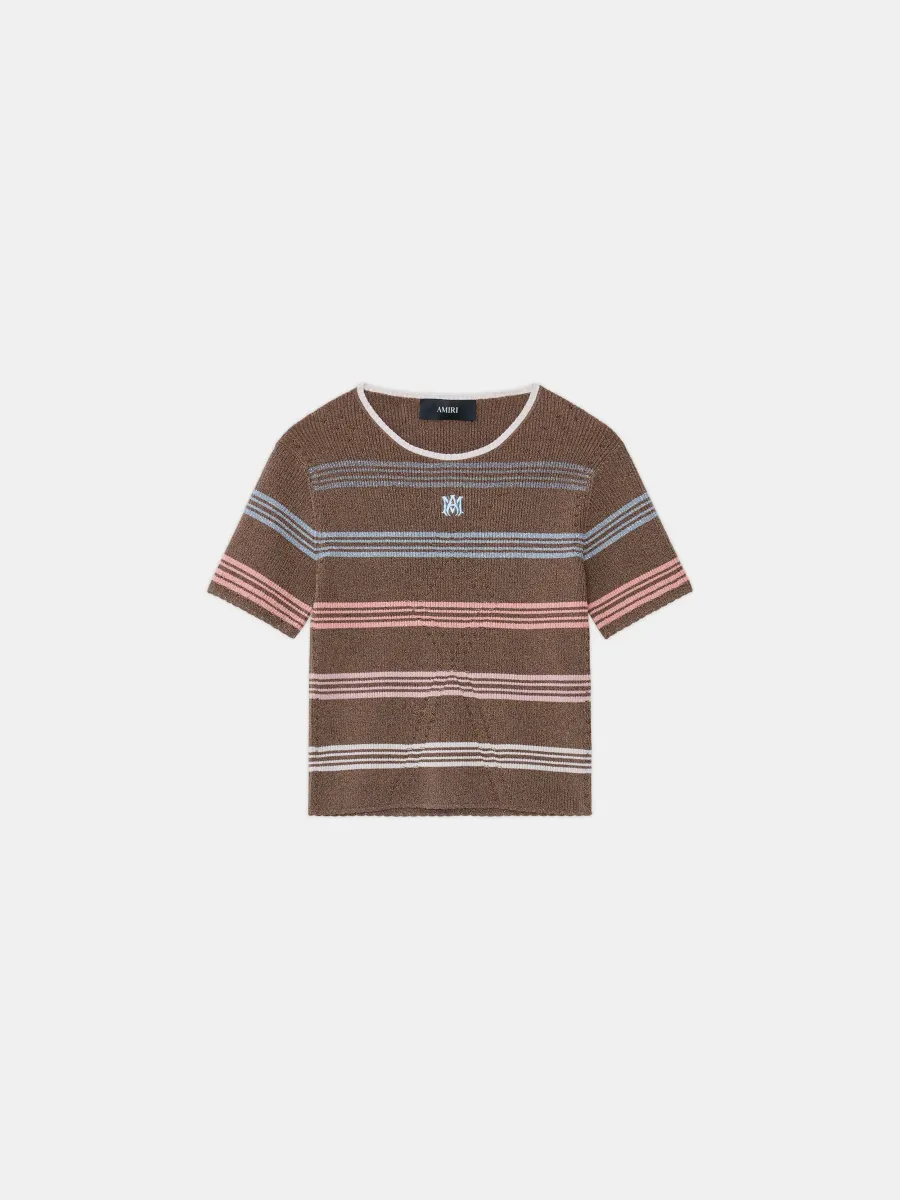 WOMEN - WOMEN'S MA STRIPE TEE - Tobacco