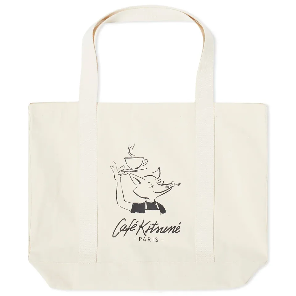 Café Kitsune Fox Tote Bag