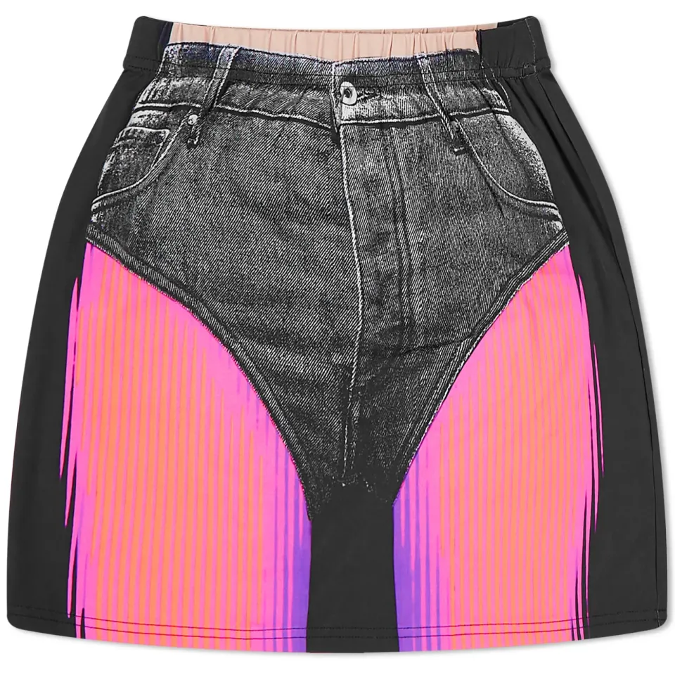 x Jean Paul Gaultier Trompe L'Oeil Janty Mini Skir