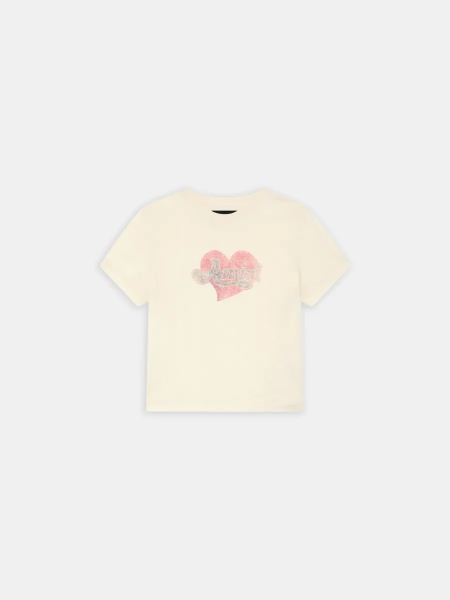 WOMEN - WOMEN'S AMIRI HEART TEE - Alabaster