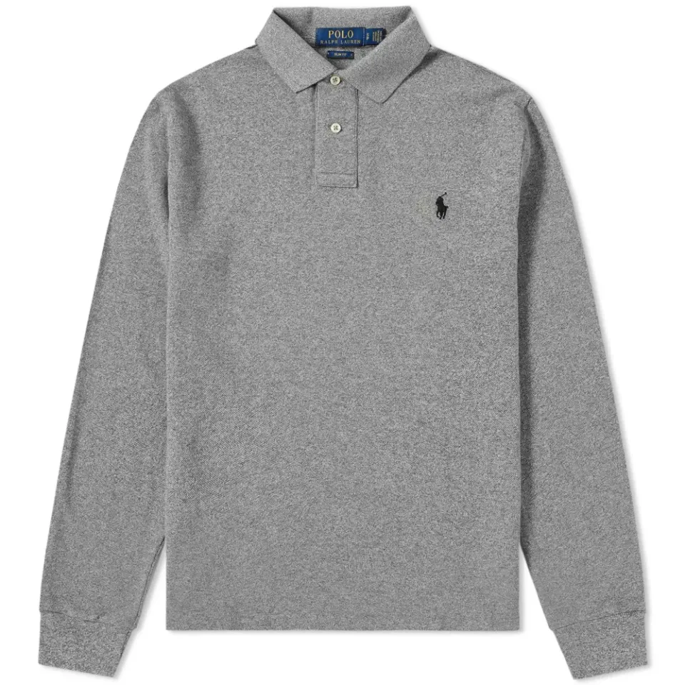 Long Sleeve Slim Fit Polo