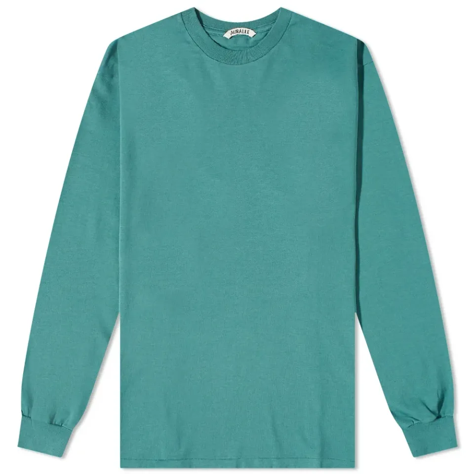Long Sleeve Luster Plaiting T-Shirt