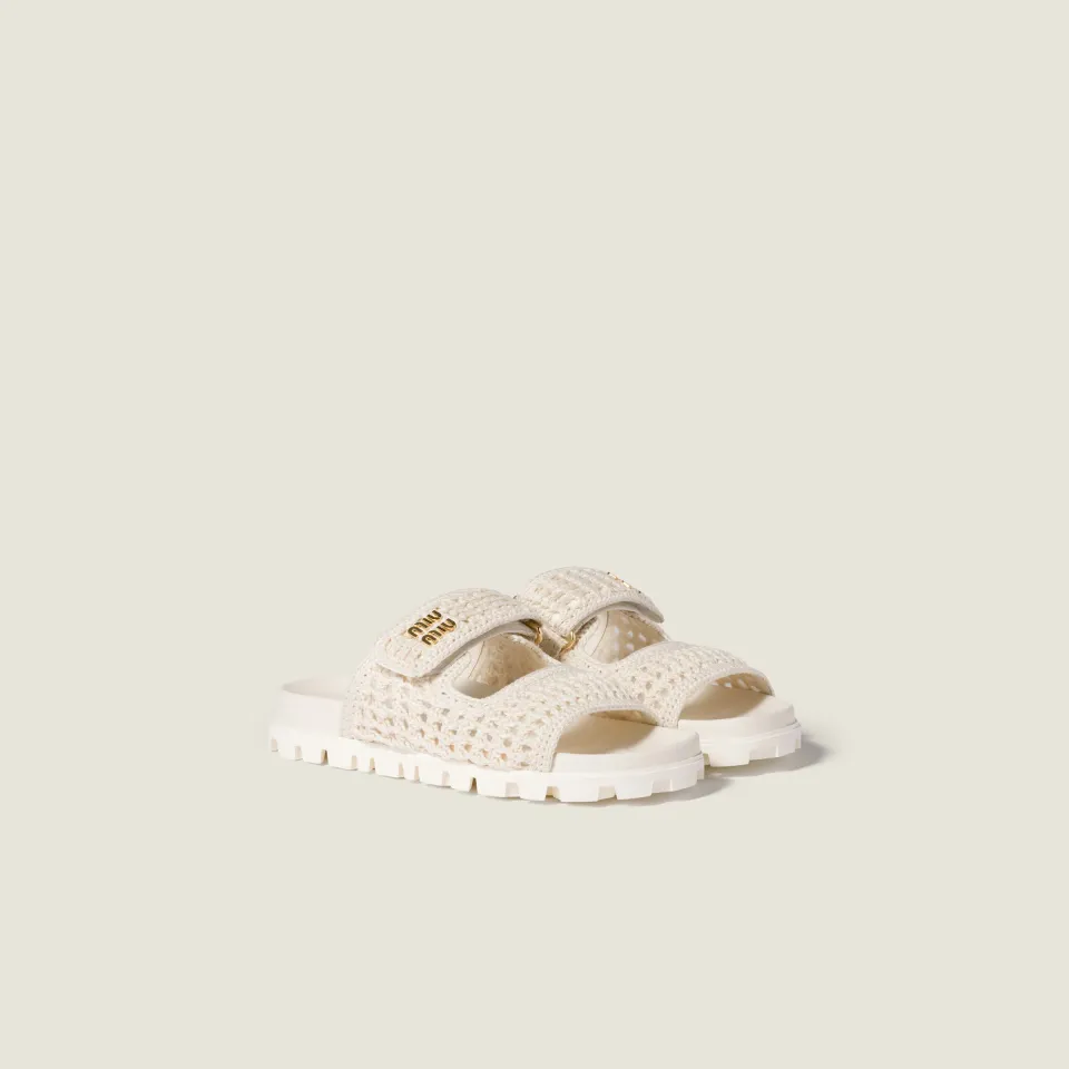 Crochet sandals