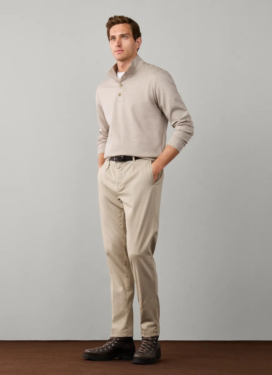 Travel Tapered Fit Sloane Sateen Trousers