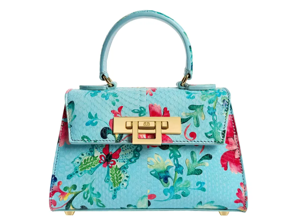 Fonteyn Mignon Snakeskin - Turquoise Cloisonné Print