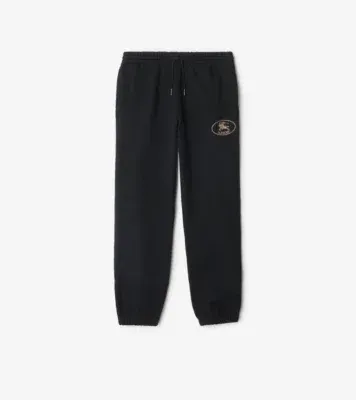 Cotton Jogging Pants in Black