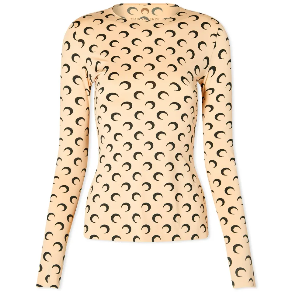 Regenerated All Over Moon Second Skin Top