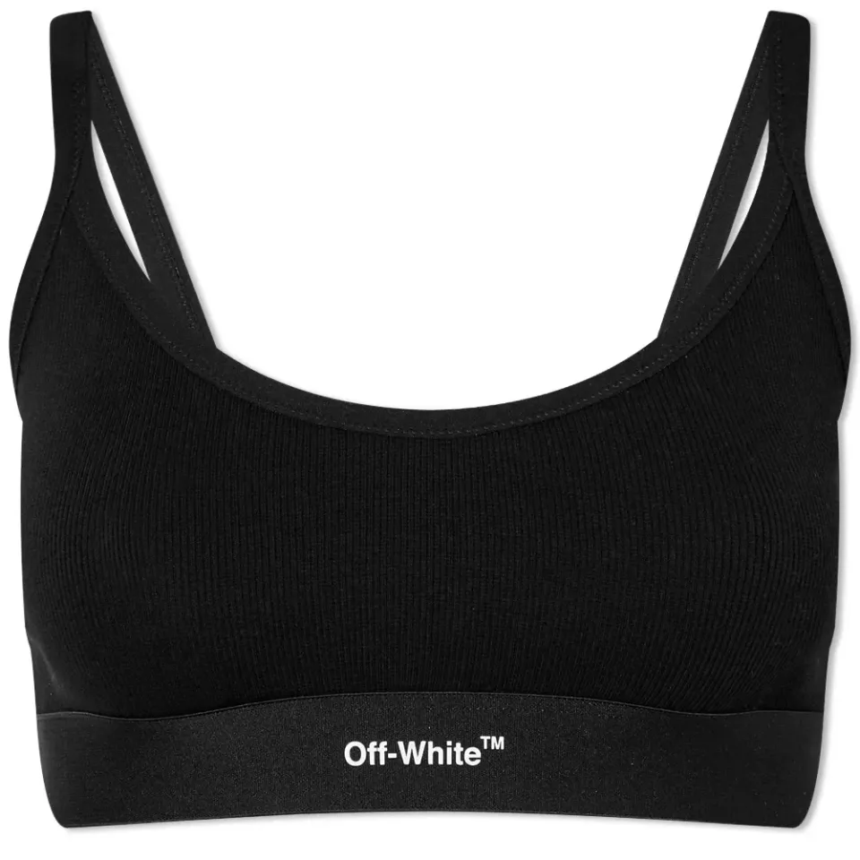 Helvetica Logo Basic Rib Bra