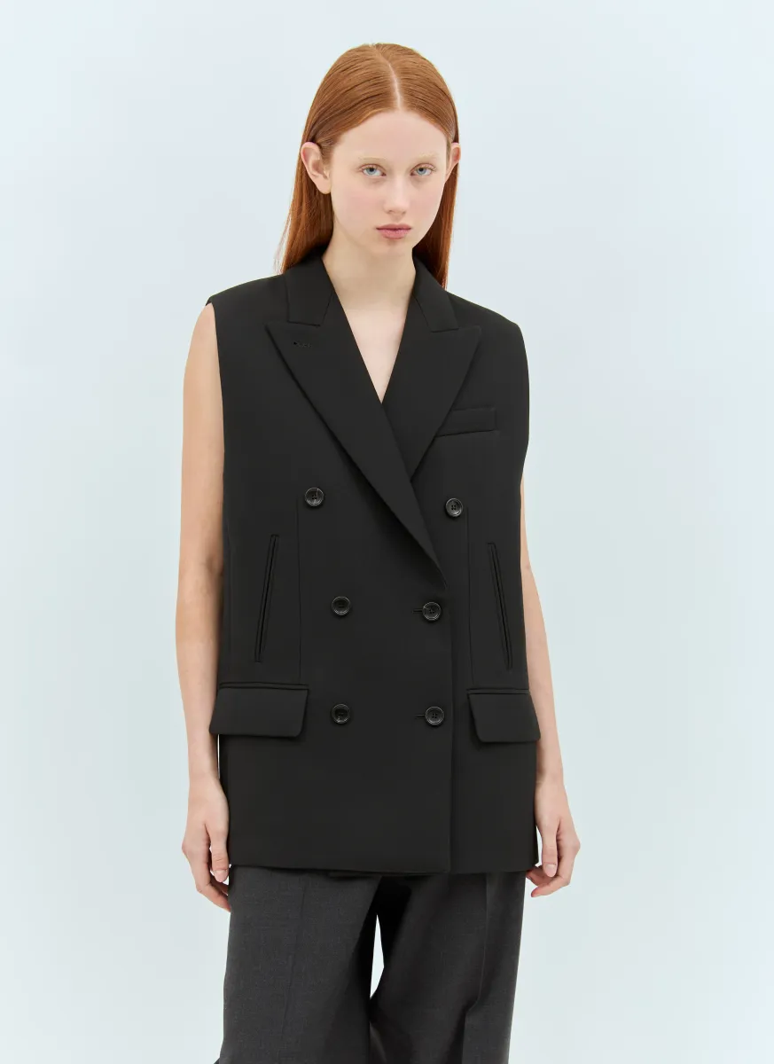 Wool Tailored Long Waistcoat