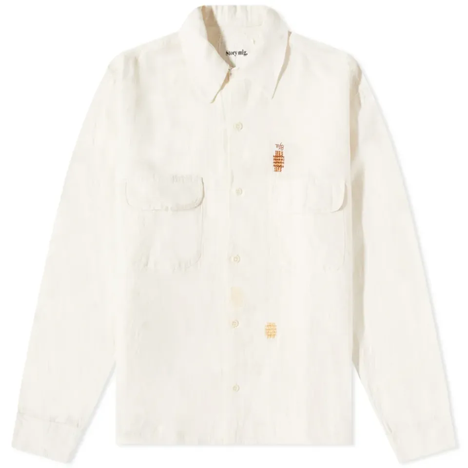 Story mfg. Snack Monogram Overshirt