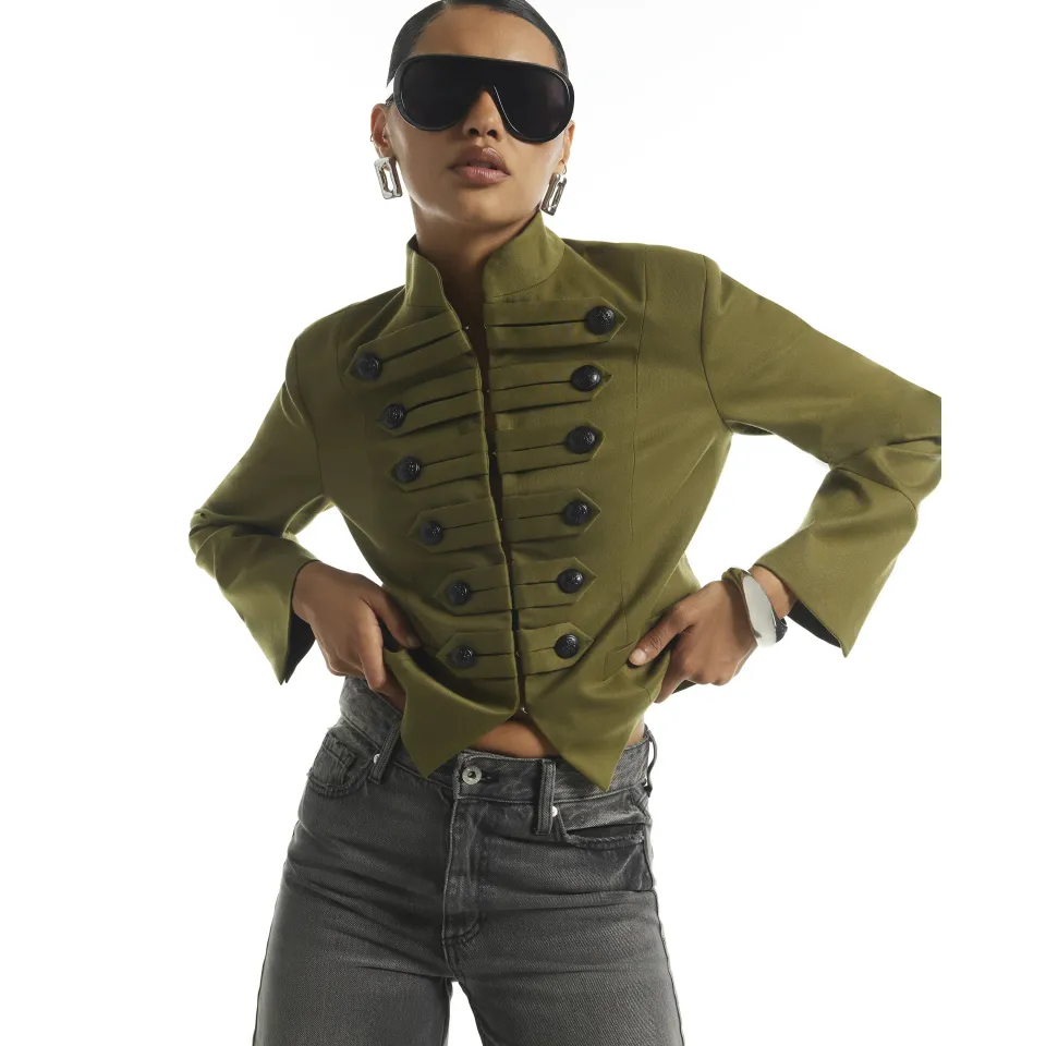 Khaki Military Jacket