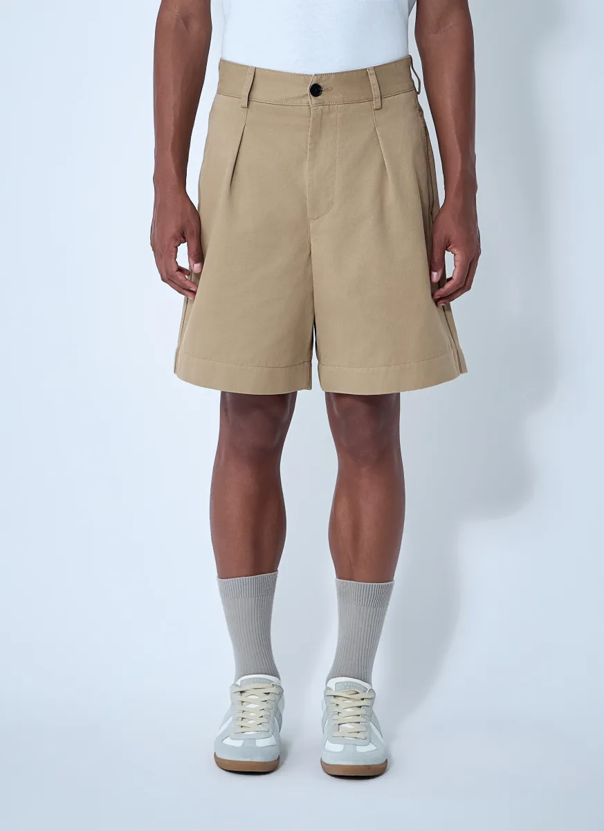 Single-Pleat Shorts