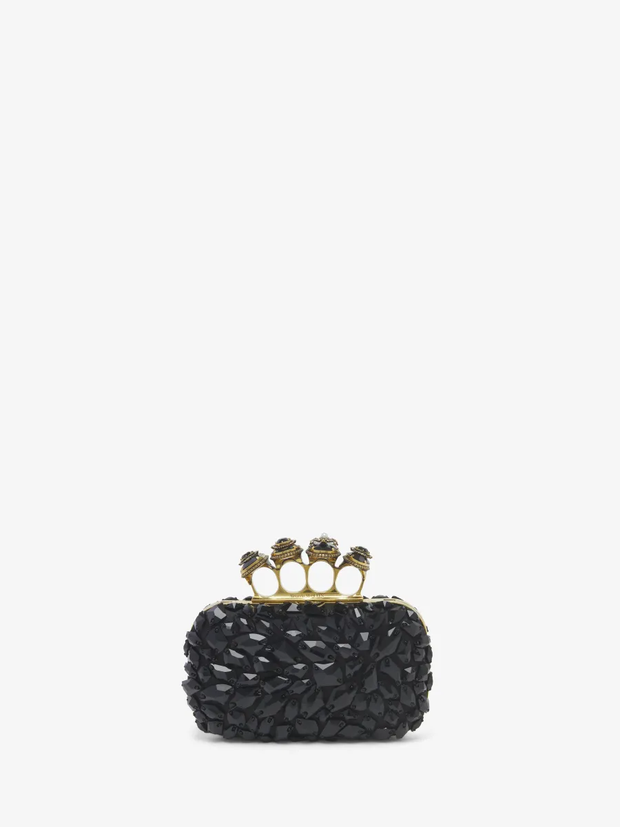 Spider Jewelled Knuckle Clutch