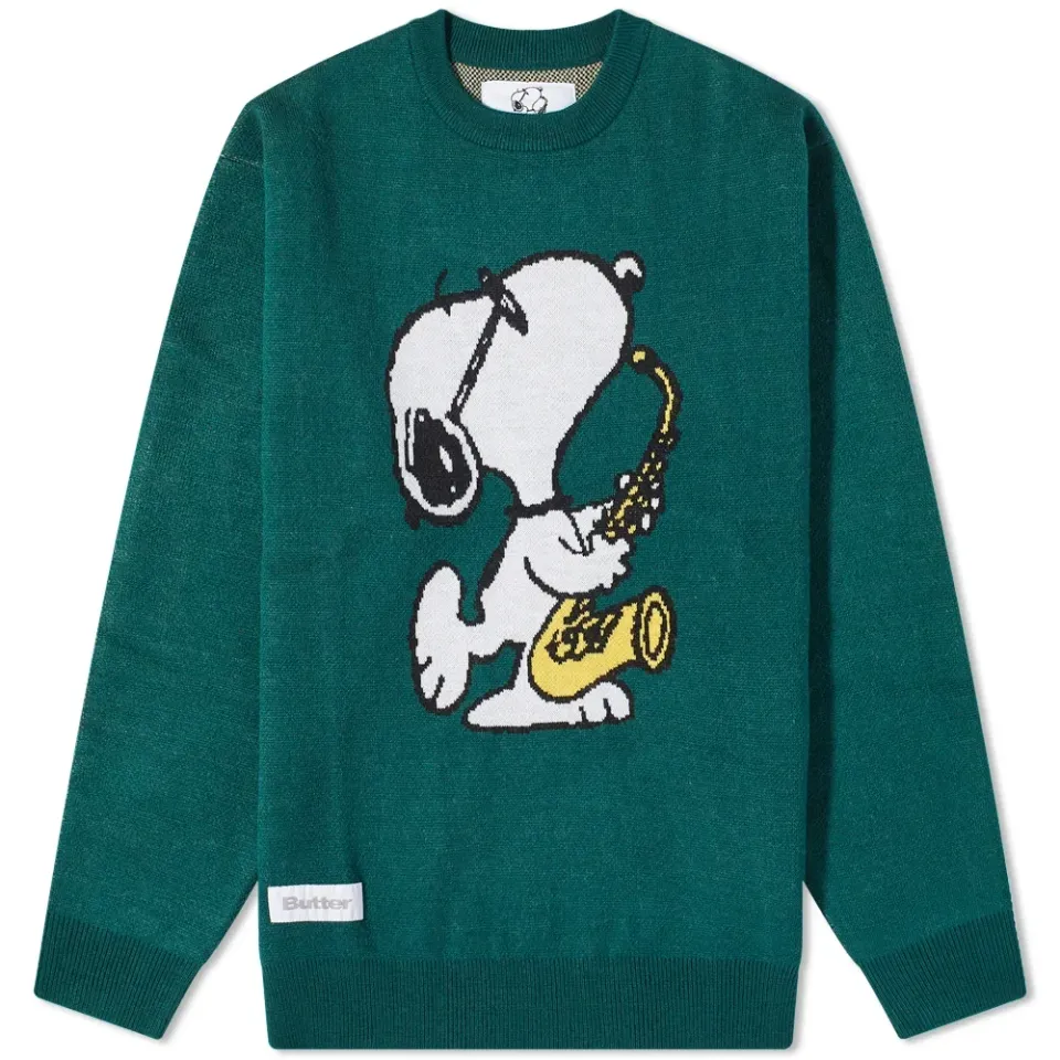 x Peanuts Jazz Crew Knit