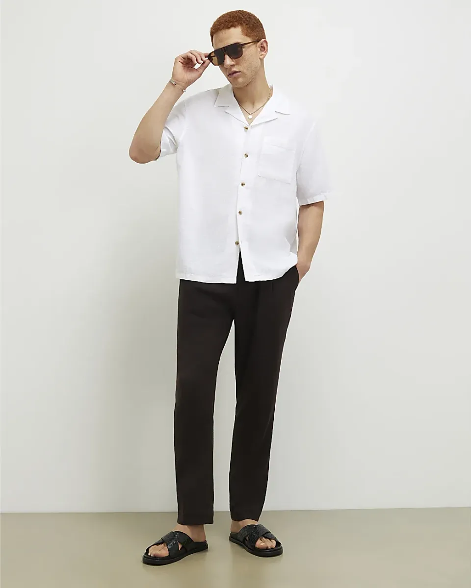 Regular Fit Linen Blend Shirt