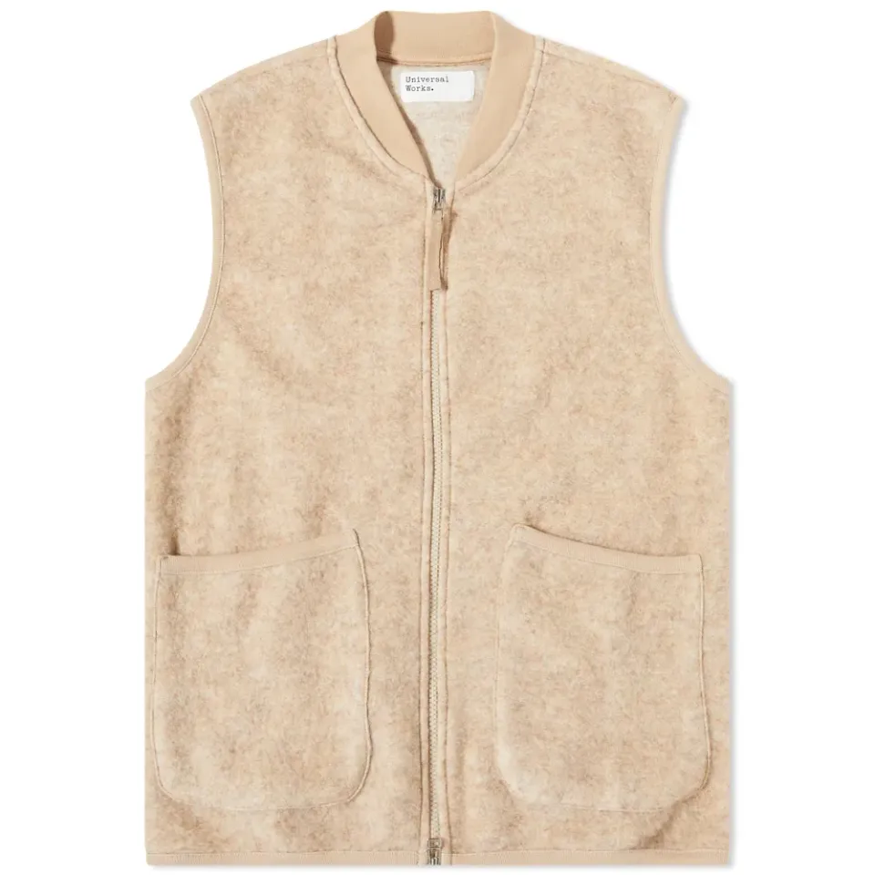 Wool Fleece Zip Waistcoat