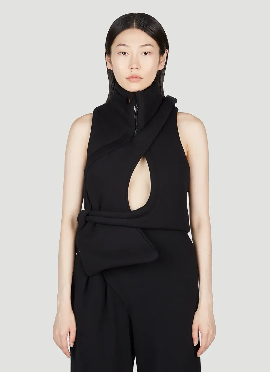 Asymmetric Padded Vest