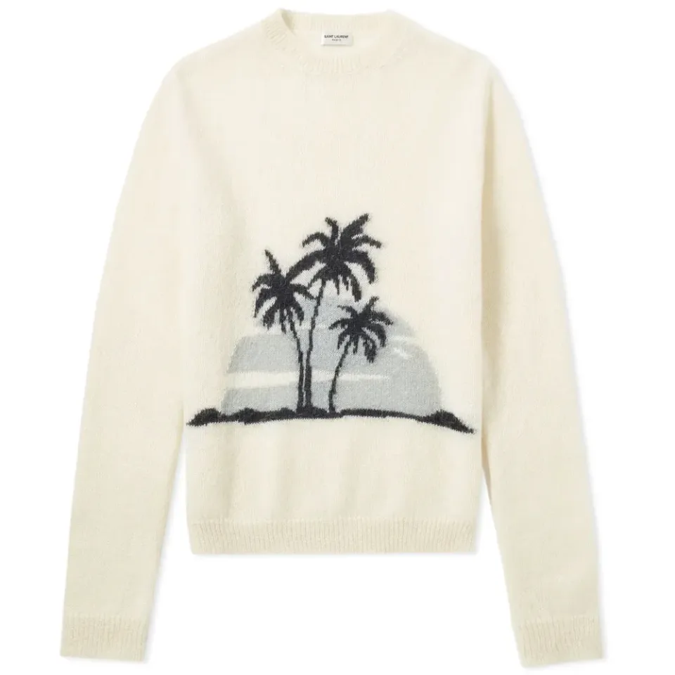 Sunset Mohair Crew Knit